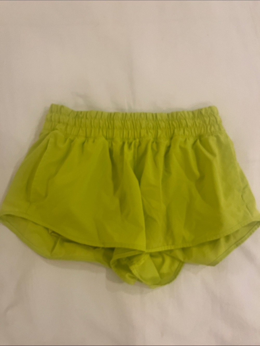 Lime Green Aerie Athletic Shorts